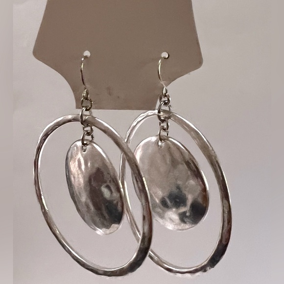 Bella Uno Double Circle Drop Earrings - Picture 2 of 4